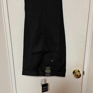 Charcoal Grey Jos A Bank Traveler Tailored Fit Wool Trousers - 36x30 - Brand New